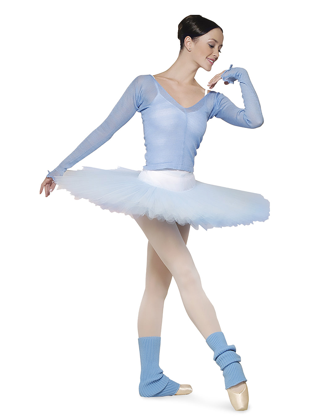 英12” Soft Ballet Threshold 12JUN11 Blue August Records /00250 Motionwear - Pinch Front Empire Waist Sweetheart Leotard