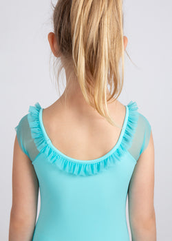 BELINDA, Camisole base leotard with mesh sleeve