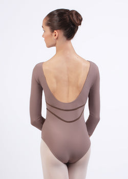 CARISSA, Leotard with long sleeve