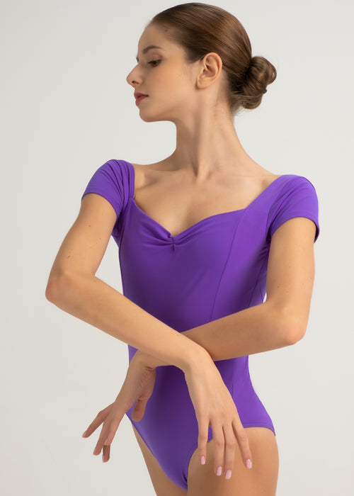 LITTLE EVITA, Cap sleeve leotard