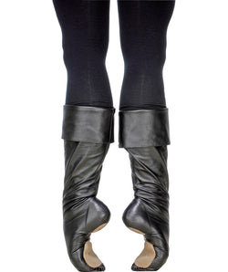 Male ballet boots with pleats