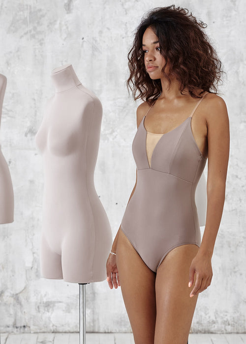 CHARLOTTE, Leotard with straps, M-XXL