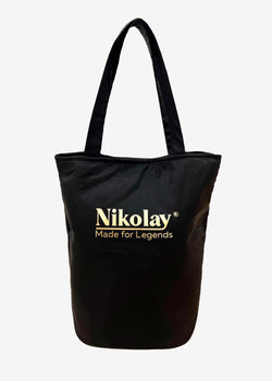 Small tote bag with side zip pocket