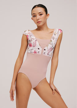 LITTLE RENATA, Extended sleeve leotard