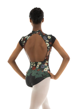 LITTLE DEMI, Cap sleeve leotard