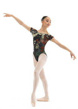 LITTLE DINAH, Cap sleeve leotard